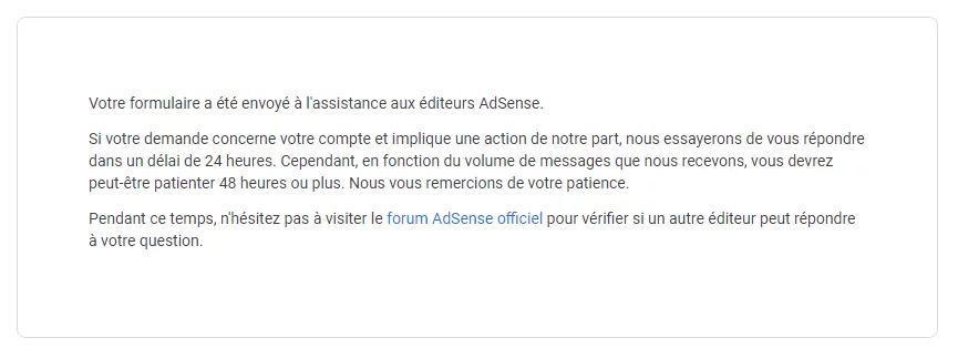 Valider l'adresse AdSense sans code PIN