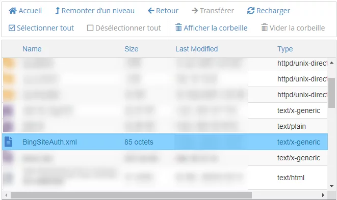 Importer fichier XML via CPanel